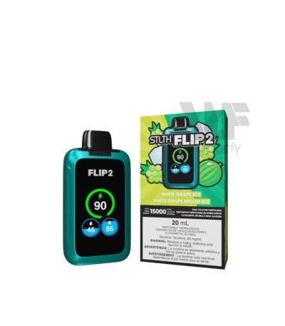 STLTH Flip2 15k White Grape Ice + White Melon Ice